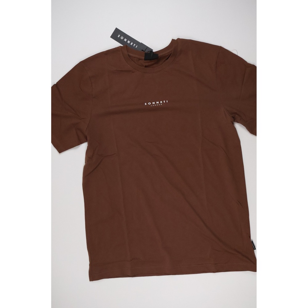 Sonneti London T-Shirt Logo Brown Solid 2XL NWT